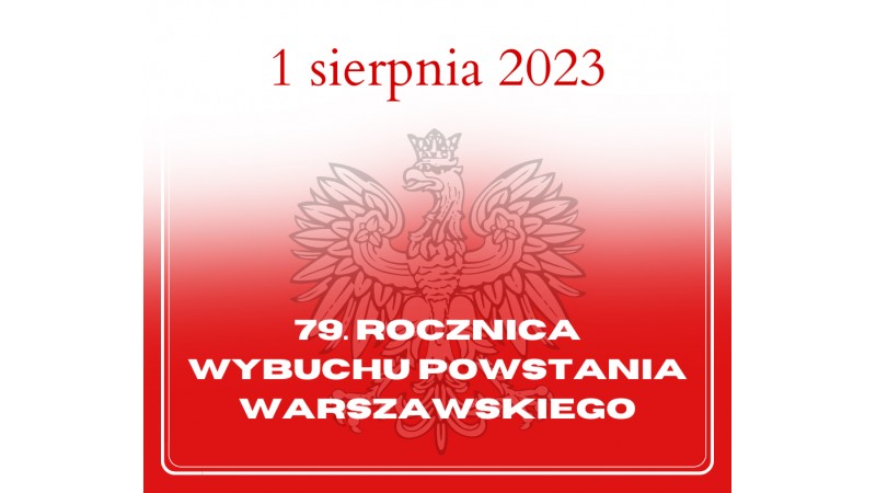 Grafika informacyjna w polskich barwach narodowych, z napisem 